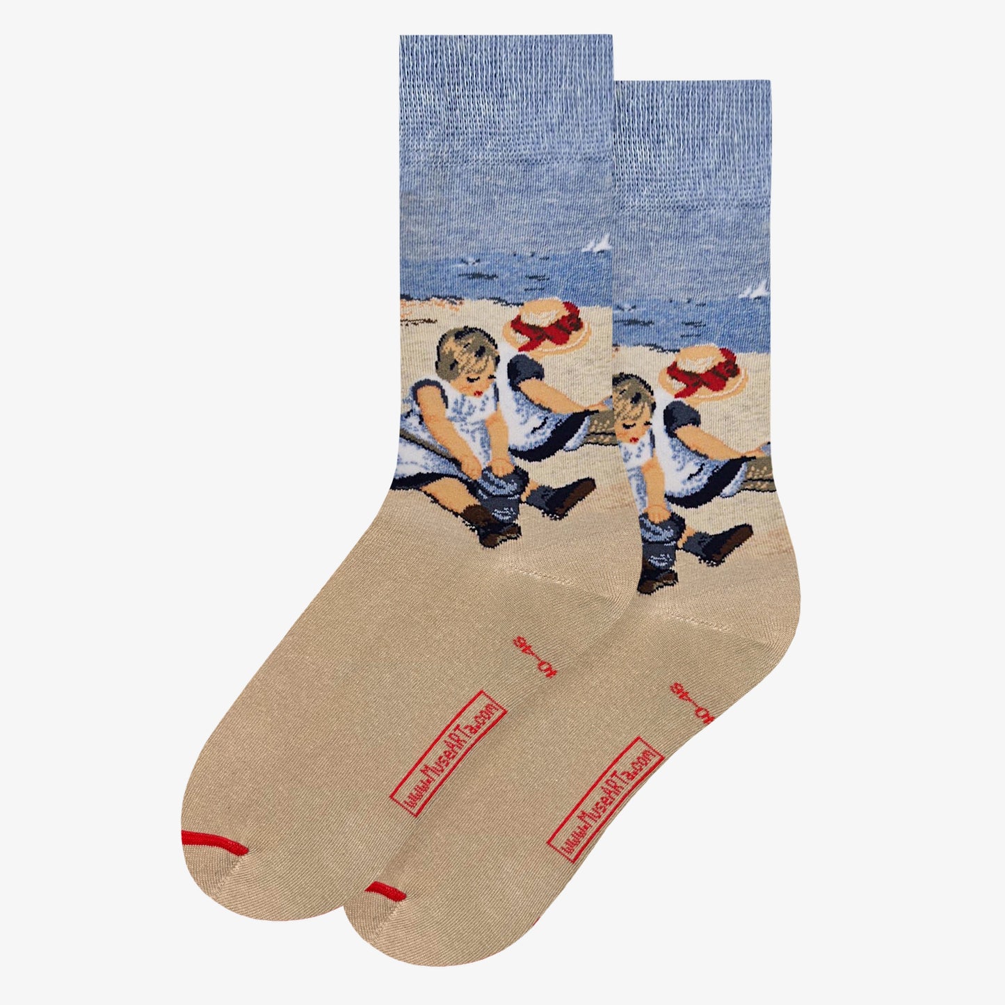 Mary Cassatt - Jouant des enfants sur la plage