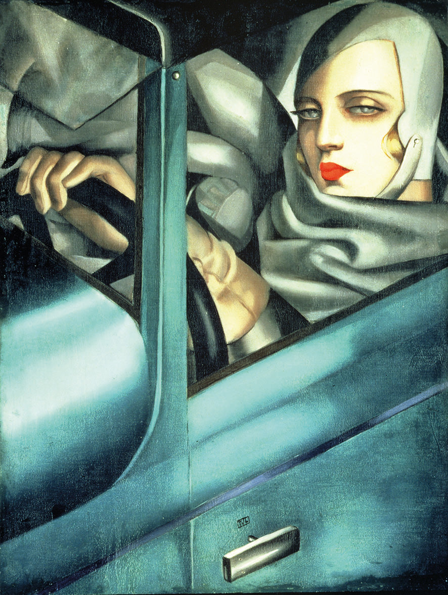Tamara de Lempicka - Tamara in the green Bugatti